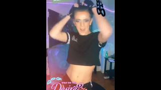 Goth transgender stripper Arianna Jade TS