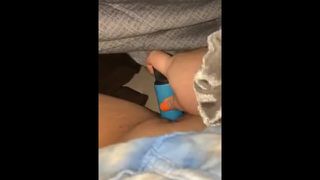 Horny Teen Slut Dirty Talk/Begging While Fucking Pussy with Toy